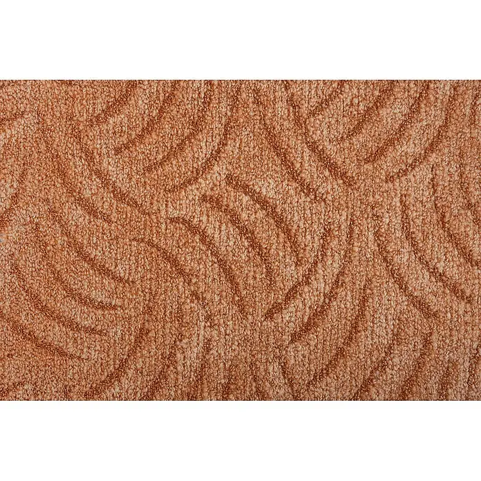 Bricoflor Teppichboden Meterware 2x5m, Schlinge Hoch Tief, orange rot terra - Schlinge, 100 % Polyamid (PA), orange rot terra