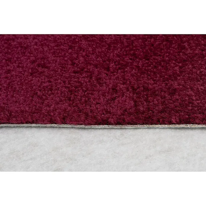 Bricoflor Teppichboden Meterware 6,5x4m, Velours Hochflor, lila rot - Velours, 100 % Polypropylen (PP), lila rot