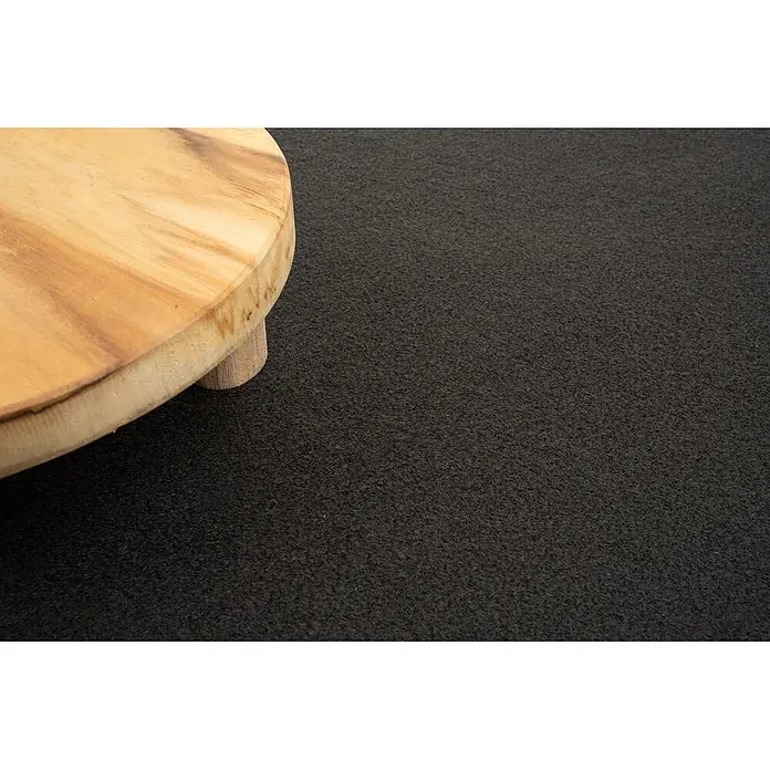Bricoflor Teppichboden Meterware 3x4m, Nadelvlies Nadelfilz, dunkel-grau anthrazit - 100 % Polypropylen (PP), dunkel-grau anthrazit