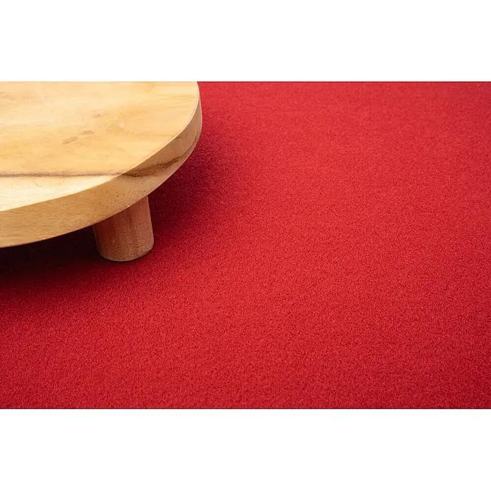 Bricoflor Teppichboden Meterware Griffmuster, Nadelvlies Nadelfilz, rot - 100 % Polypropylen (PP), rot