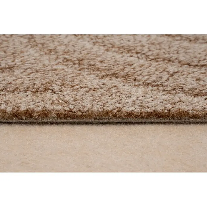 Bricoflor Teppichboden Meterware 2x4m, Schlinge Hoch Tief, hell-braun beige - Schlinge, 100 % Polyamid (PA), hell-braun beige