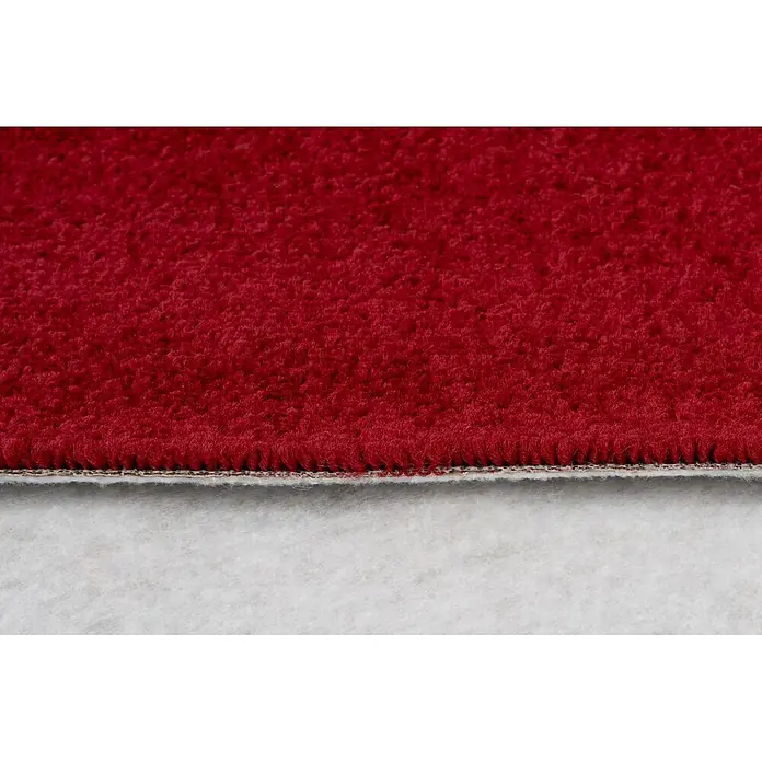 Bricoflor Teppichboden Meterware Griffmuster, Velours Hochflor, dunkel-rot - Velours, 100 % Polypropylen (PP), dunkel-rot