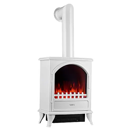 Elektrischer Kamin KAMINIO Leni mit Ofenrohr