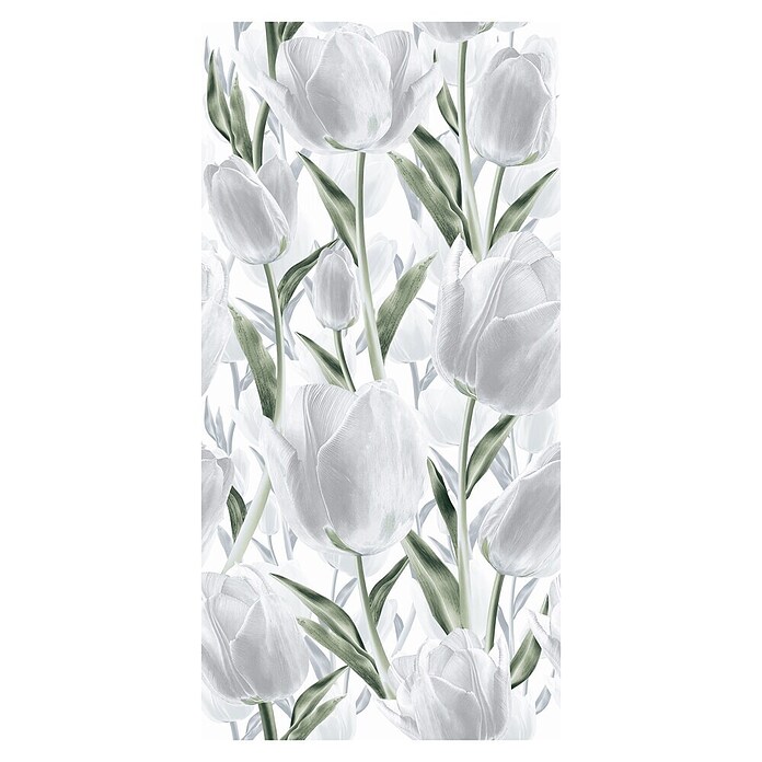 Feinsteinzeugfliese Tulip White (120 x 60 cm, Weiß/Grau/Grün, Matt) | BAUHAUS