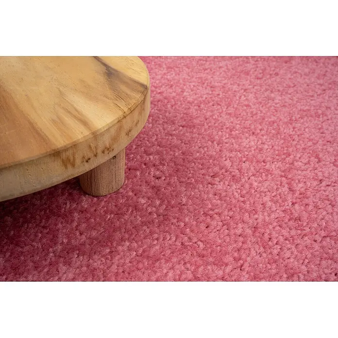 Bricoflor Teppichboden Meterware Griffmuster, Velours Hochflor, rosa lachs - Velours, 100 % Polypropylen (PP), rosa lachs