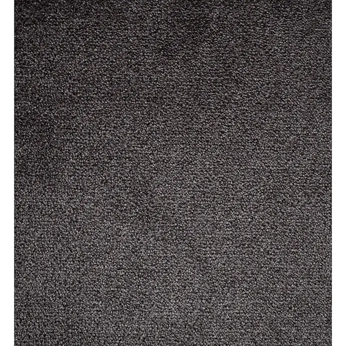 Bricoflor Teppichboden Meterware 7x4m, Velours Saxony, dunkel-grau anthrazit - Velours, 100 % Polyamid (PA), dunkel-grau anthrazit