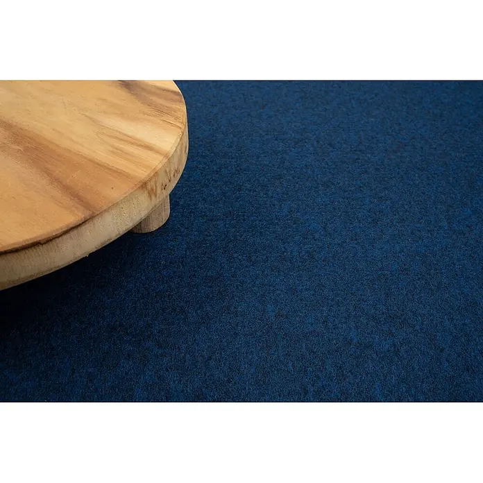 Bricoflor Teppichboden Meterware 2x4m, Nadelvlies Nadelfilz, dunkel-blau - 100 % Polypropylen (PP), dunkel-blau