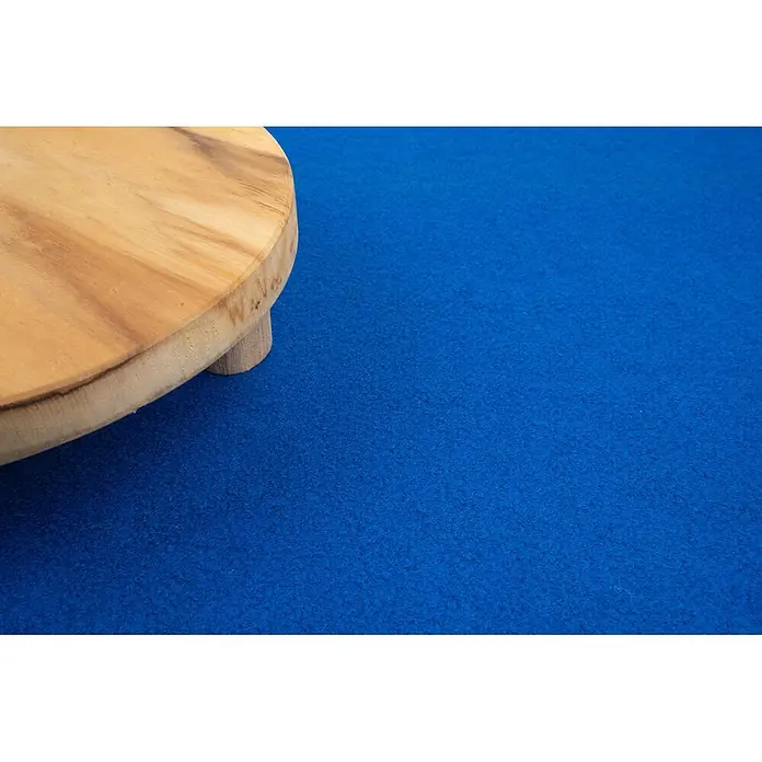 Bricoflor Teppichboden Meterware Griffmuster, Nadelvlies Nadelfilz, blau - 100 % Polypropylen (PP), blau