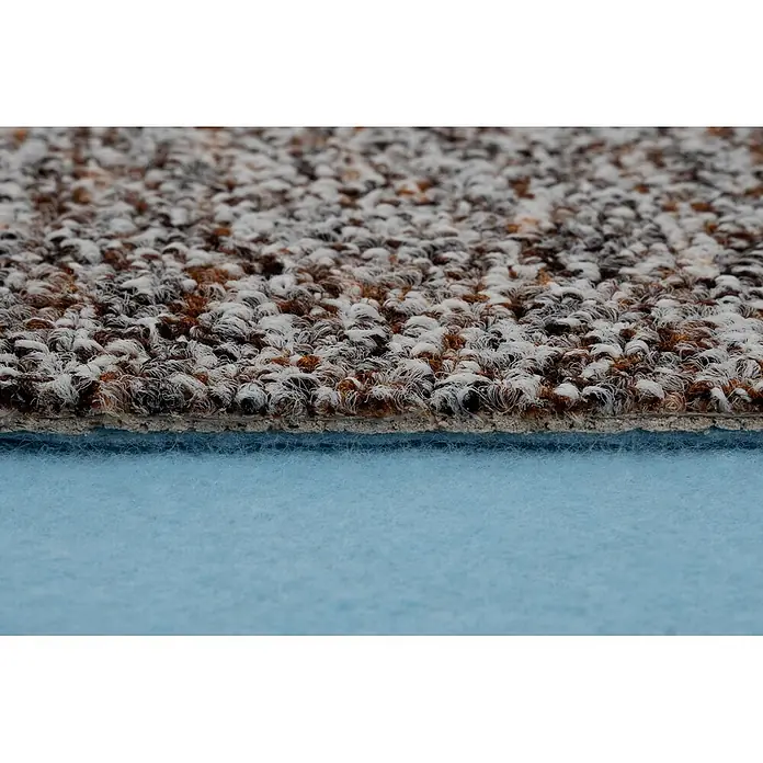 Bricoflor Teppichboden Meterware 4,5x4m, Schlinge gemustert, braun grau - Schlinge, 60 % Polyamid (PA), 40 % Polypropylen (PP), braun grau