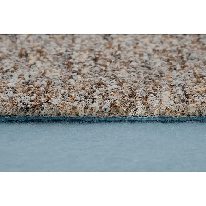 Bricoflor Teppichboden Meterware 3x5m, Schlinge gemustert, beige braun - Schlinge, 60 % Polyamid (PA), 40 % Polypropylen (PP), beige braun