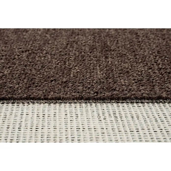 Bricoflor Teppichboden Meterware 3,5x4m, Schlinge gemustert, dunkel-braun - Schlinge, 100 % Polypropylen (PP), dunkel-braun