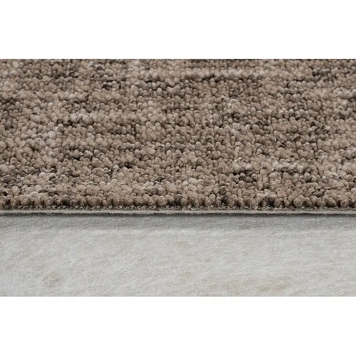 Bricoflor Teppichboden Meterware 3,5x4m, Schlinge gemustert, dunkel braun - Schlinge, 100 % Polypropylen (PP), dunkel braun