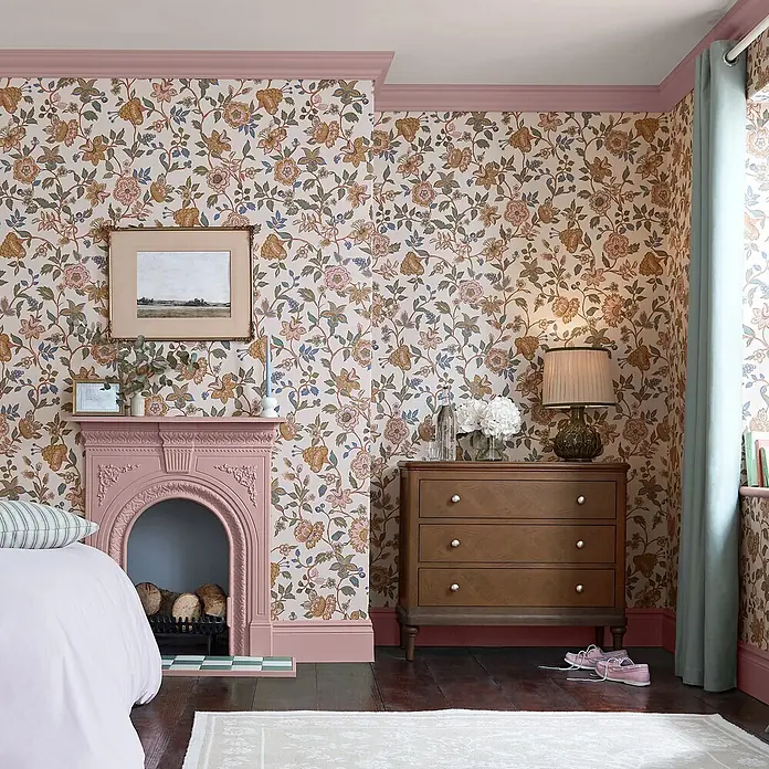 Joules Vliestapete Vliestapete Scot blumen - Weiß/Mehrfarbig, Floral, 10 x 0,52 m