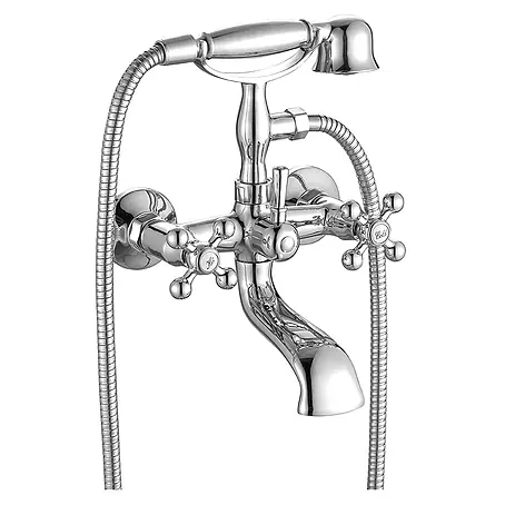 Bad Land  Badewannenarmatur STILO Badewannenarmatur Set Chrom