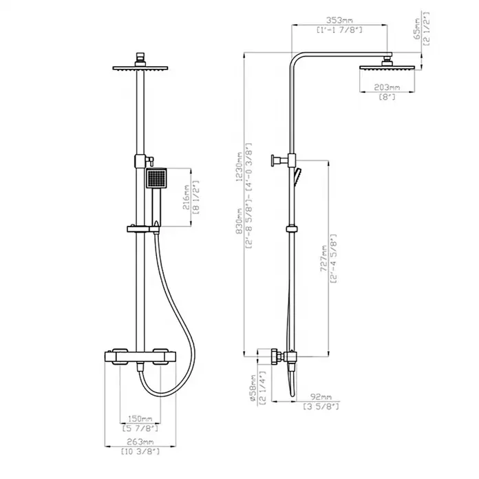 Hudor Duschsystem sc428 - 