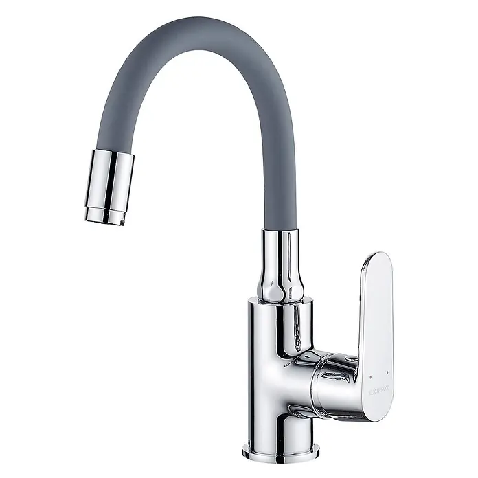 Bad Land Waschtischarmatur DIMA hohe Waschtischarmatur Chrom-Grau - Chrom-Grau, Matt