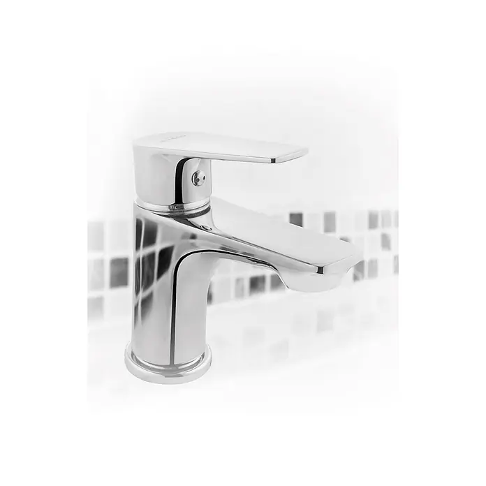 Bad Land Waschtischarmatur DOKOS kleine Waschtischarmatur Silber - Silber, Glänzend