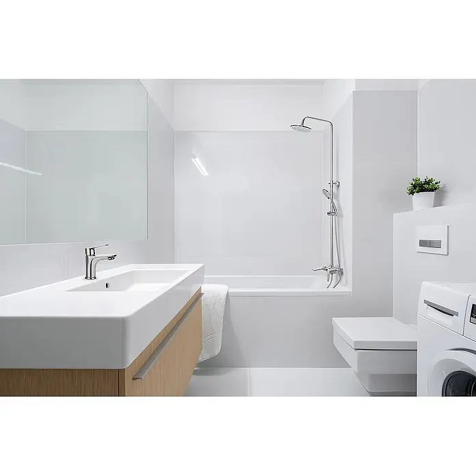 Bad Land Waschtischarmatur DOKOS kleine Waschtischarmatur Silber - Silber, Glänzend