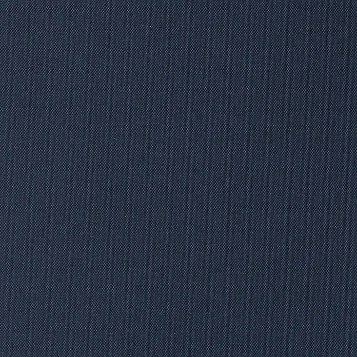 Rollo Basic - B x H: 80 x 175 cm, Blau, Uni, Verdunkelnd - Dunkelblaue gewebte Stofftextur.