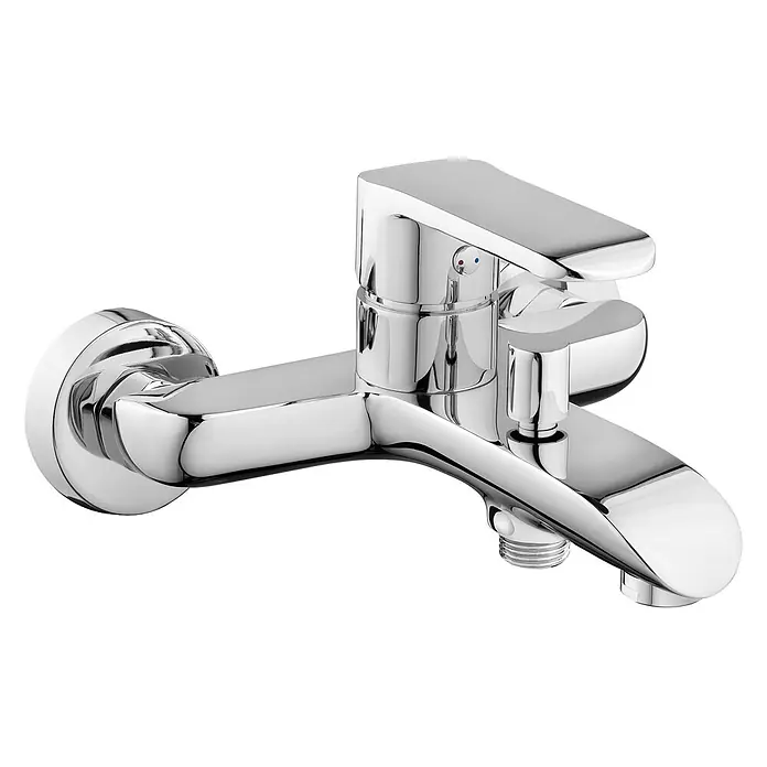 Bad Land Badewannenarmatur SIROS Badewannenarmatur Silber - Silber, Glänzend