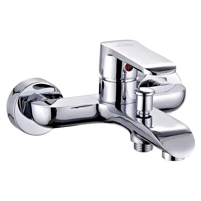Bad Land Badewannenarmatur SIROS Badewannenarmatur Silber - Silber, Glänzend