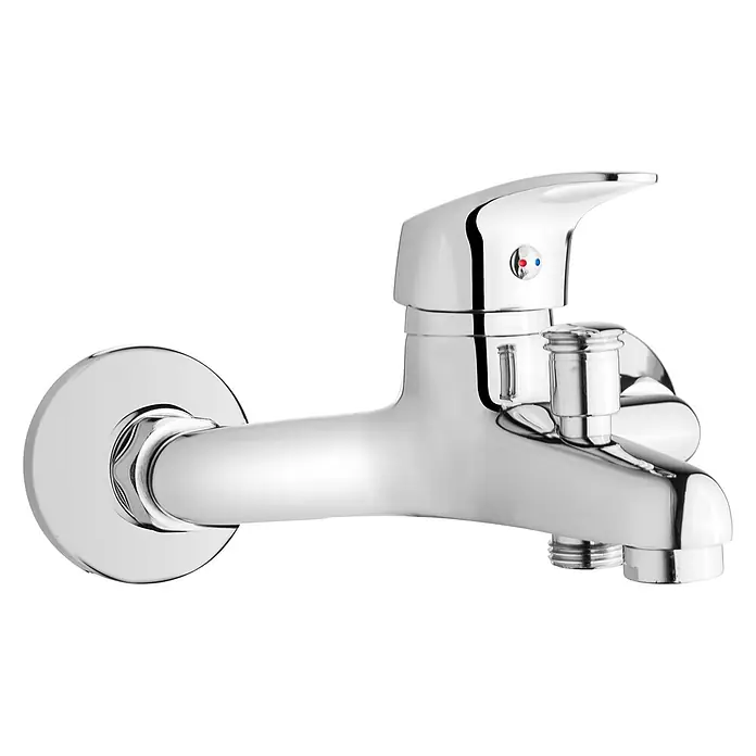 Bad Land Badewannenarmatur AVA Badewannenarmatur Silber - Silber, Glänzend