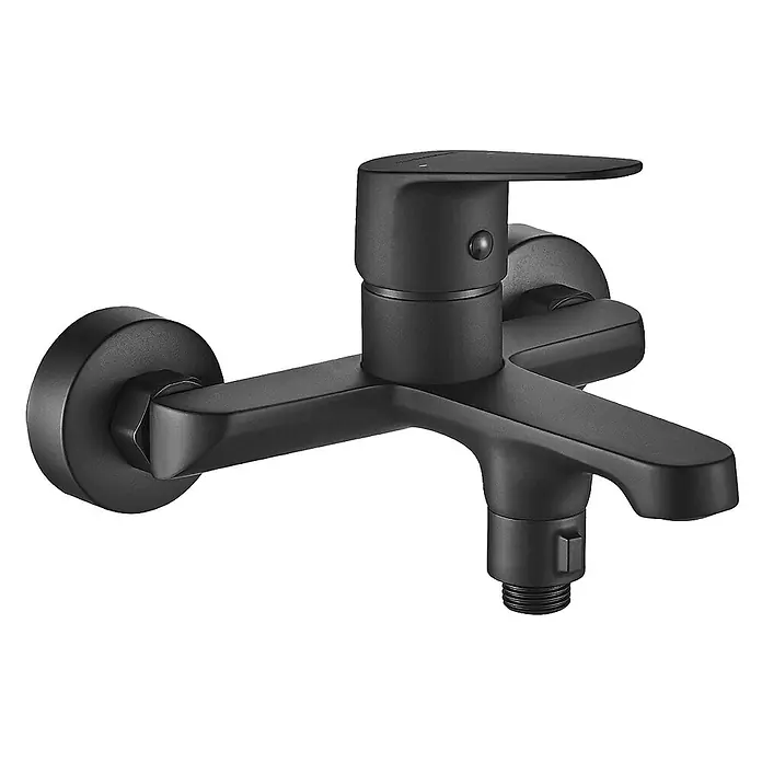 Bad Land Badewannenarmatur SAGRA Badewannenarmatur Schwarz - Schwarz, Matt