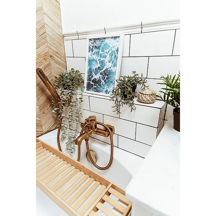 Bad Land Badewannenarmatur POLA Badewannenarmatur Rosegold - Rosegold, Glänzend
