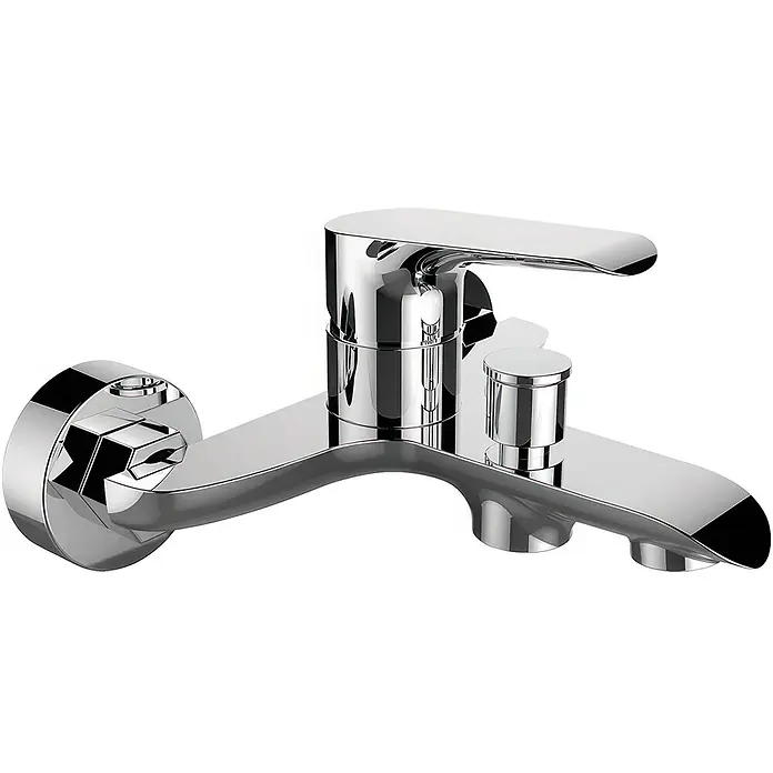 Bad Land Badewannenarmatur ALEA Badewannenarmatur Silber - Silber, Glänzend