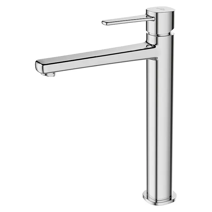 Bad Land Waschtischarmatur GLAMOUR hohe Waschtischarmatur Silber - Silber, Glänzend