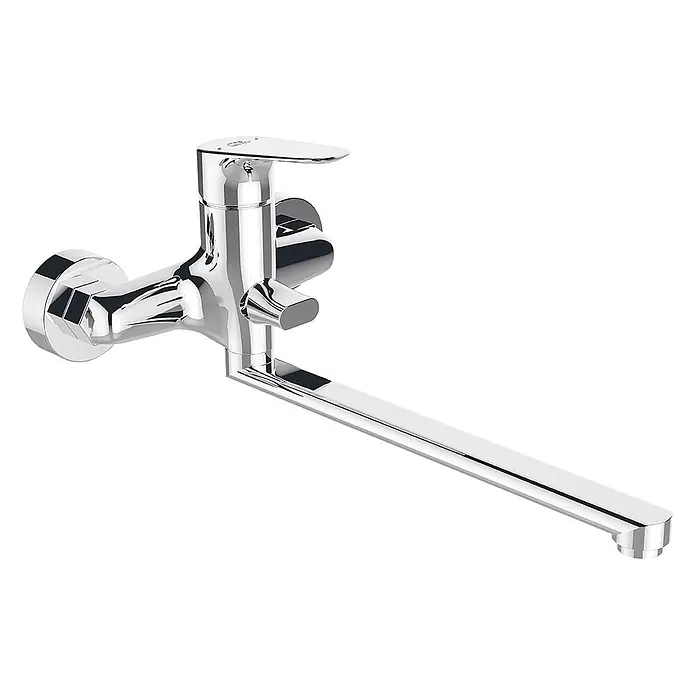Bad Land Badewannenarmatur RONDO Badewannenarmatur Silber - Silber, Glänzend