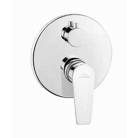Bad Land DOKOS UP-Badewannenarmatur 2-Funktionen rund Chrom