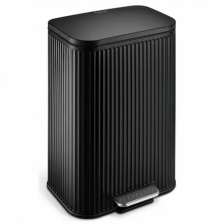 Floordirekt  Standard-Mülleimer Miles Schwarz 50 L