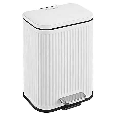Floordirekt  Standard-Mülleimer Miles Weiß 5 L