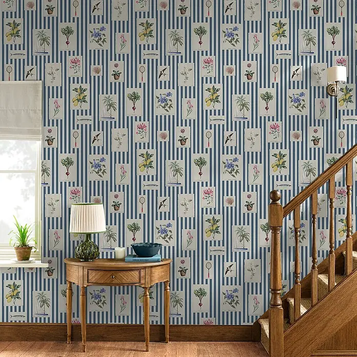 Joules Vliestapete Vliestapete Galerie - Blau, Sonstiges, 10 x 0,52 m
