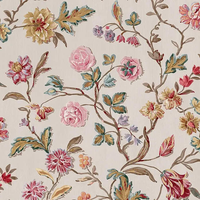 Laura Ashley Vliestapete Vliestapete Lingmell - Grau, Floral, 10 x 0,52 m