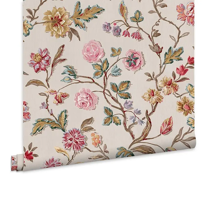 Laura Ashley Vliestapete Vliestapete Lingmell - Grau, Floral, 10 x 0,52 m