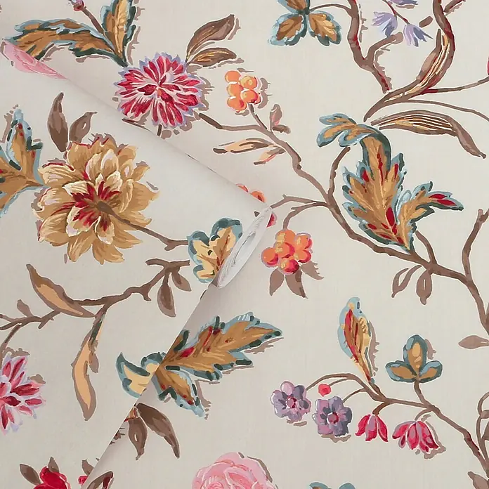 Laura Ashley Vliestapete Vliestapete Lingmell - Grau, Floral, 10 x 0,52 m