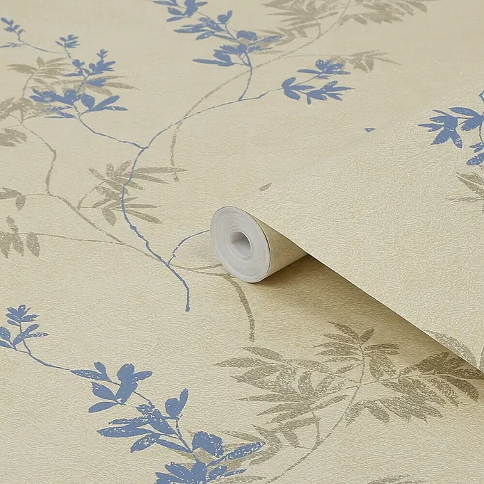 Laura Ashley Vliestapete Vliestapete Mari - Gold, Floral, 10 x 0,52 m