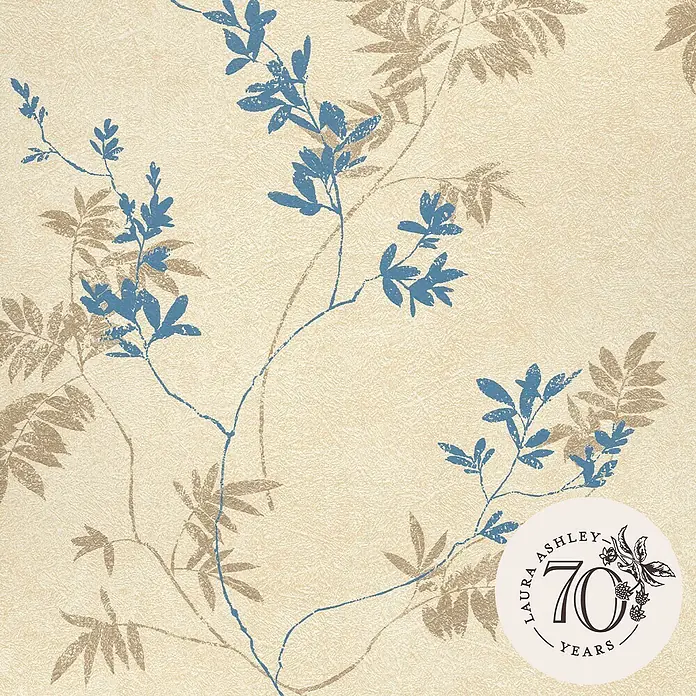 Laura Ashley Vliestapete Vliestapete Mari - Gold, Floral, 10 x 0,52 m