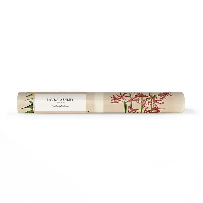 Laura Ashley Vliestapete Vliestapete Pershore Postkarten - Beige, Floral, 10 x 0,52 m