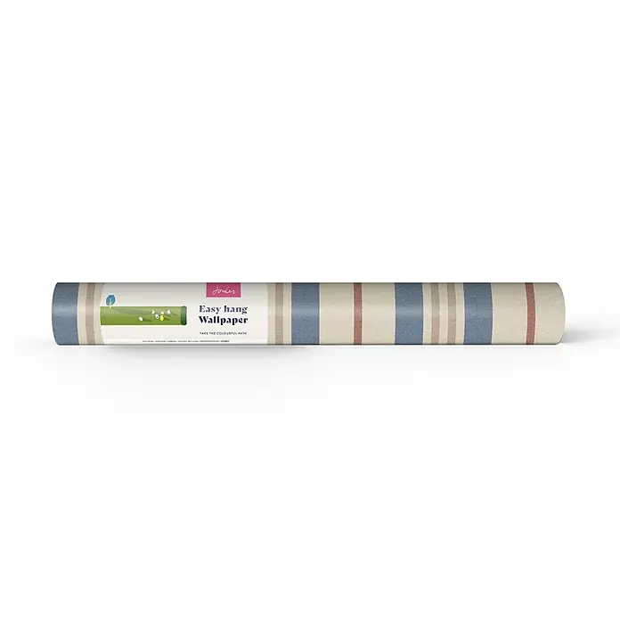 Joules Vliestapete Vliestapete Hainstreifen - Rosa/Blau, Sonstiges, 10 x 0,52 m