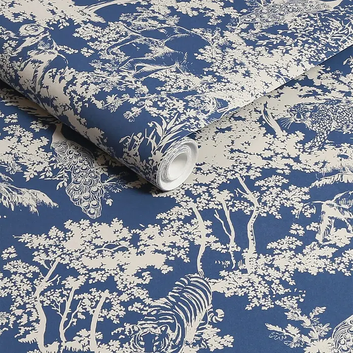 Joules Vliestapete Vliestapete Tier wald - Blau, Tieroptik, 10 x 0,52 m