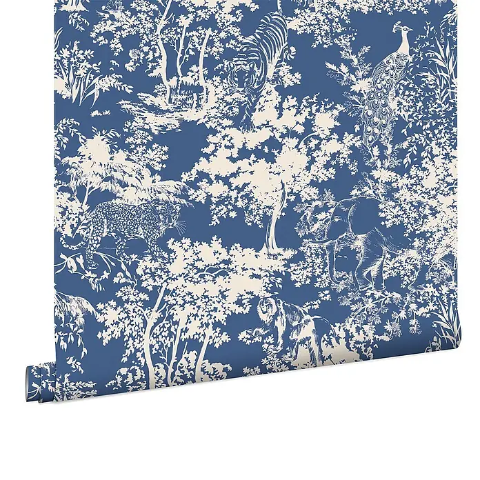 Joules Vliestapete Vliestapete Tier wald - Blau, Tieroptik, 10 x 0,52 m
