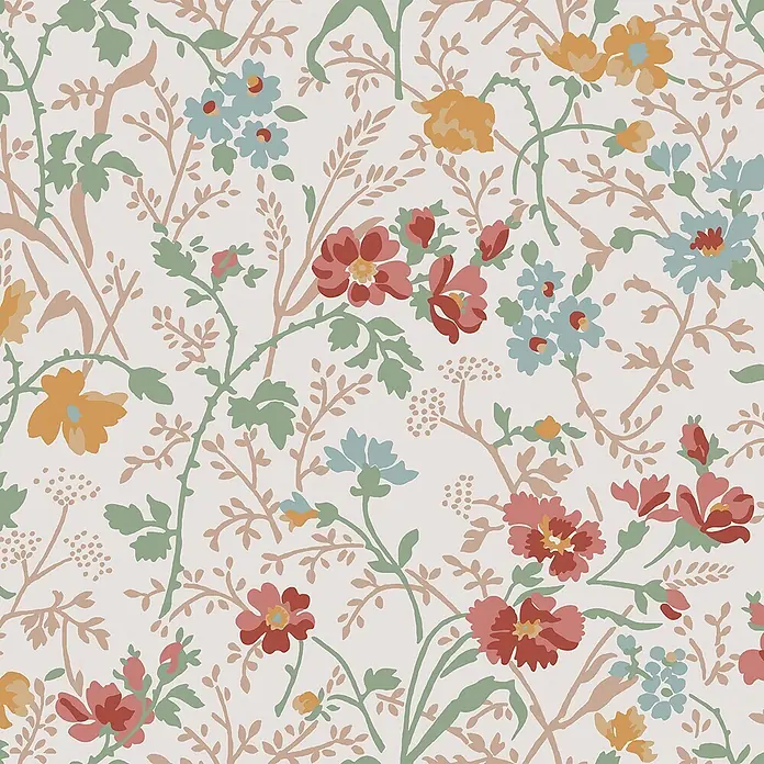 Laura Ashley Vliestapete Vliestapete Shropshire - Rosa, Floral, 10 x 0,52 m