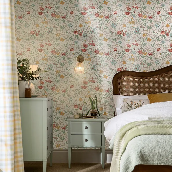 Laura Ashley Vliestapete Vliestapete Shropshire - Rosa, Floral, 10 x 0,52 m