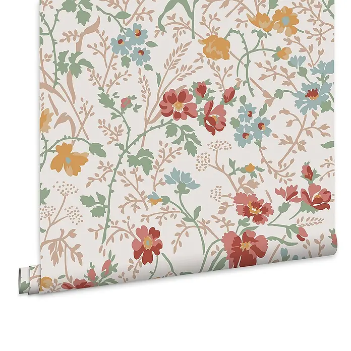 Laura Ashley Vliestapete Vliestapete Shropshire - Rosa, Floral, 10 x 0,52 m