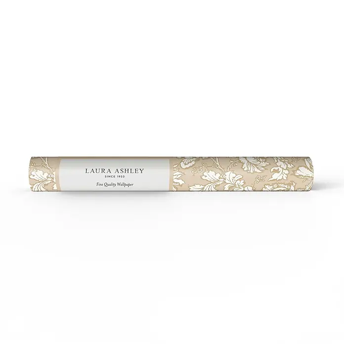 Laura Ashley Vliestapete Vliestapete Tamara Blumig - Gold, Floral, 10 x 0,52 m