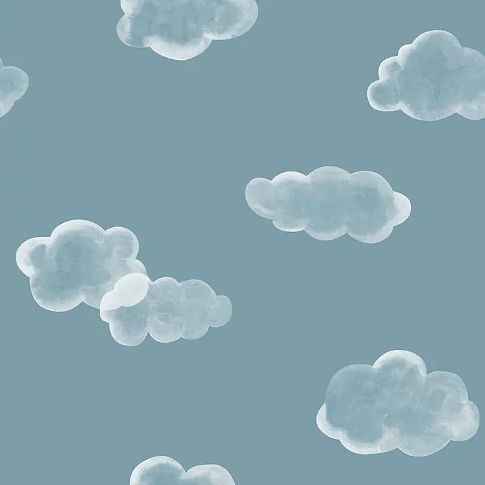 Superfresco Easy Vliestapete Vliestapete - kleine Wolke - Blau, Sonstiges, 10 x 0,53 m