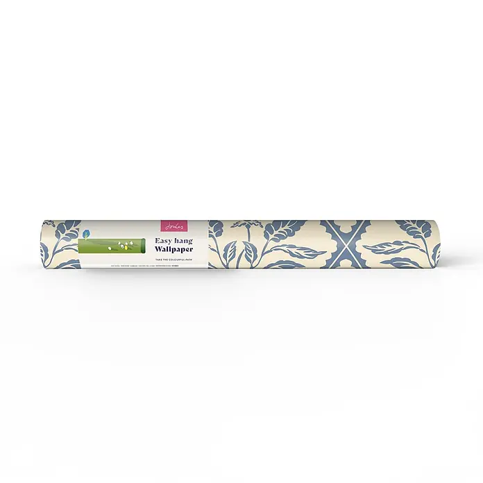 Joules Vliestapete Vliestapete Juliette blumig - Blau/Beige, Floral, 10 x 0,52 m